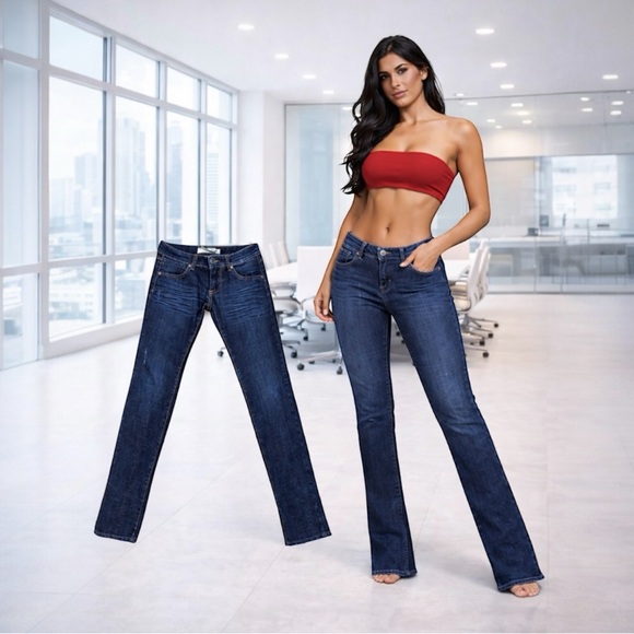 MET Jeans “Made in Italy” Low Rise Skinny Distressed Stretch Jeans 29x31 LNWT - Picture 2 of 12